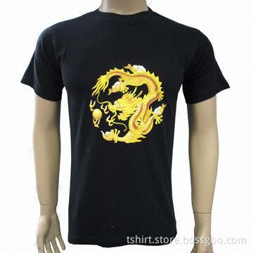 2012 Men's T-shirt, Made of Cotton, Heat-transfer Printing, Customized Logos are Accepted
